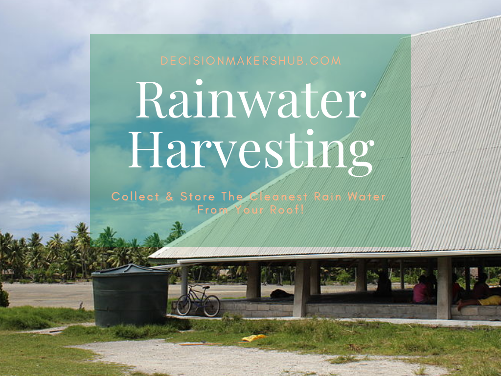 Collect & Store The Cleanest Rain Water From Your Roof!