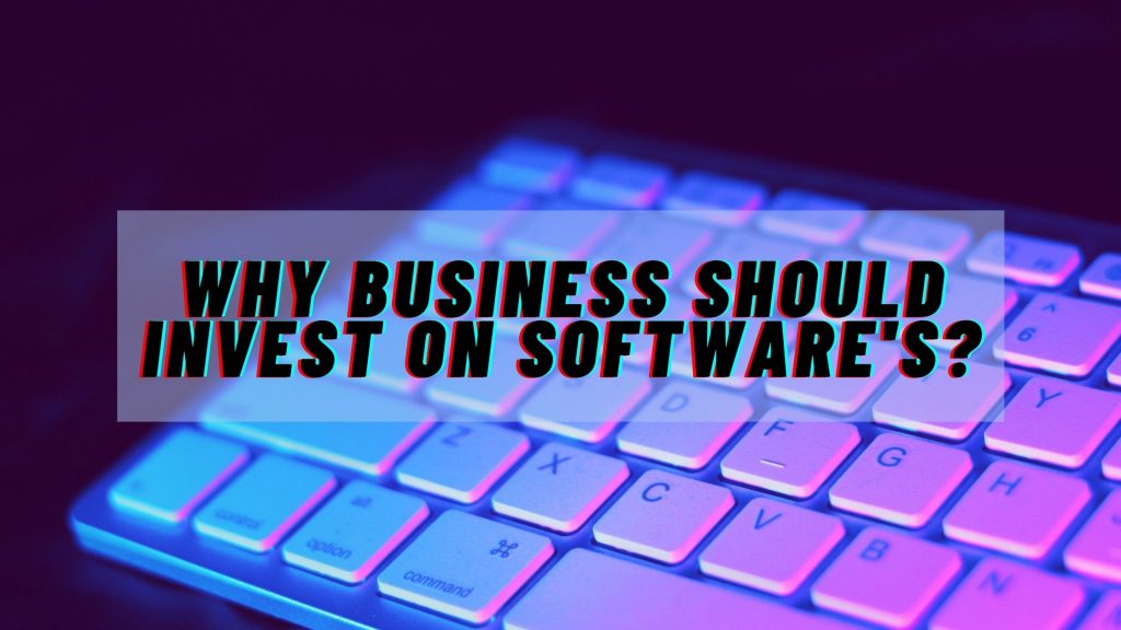 Why Business Should Invest on Software's