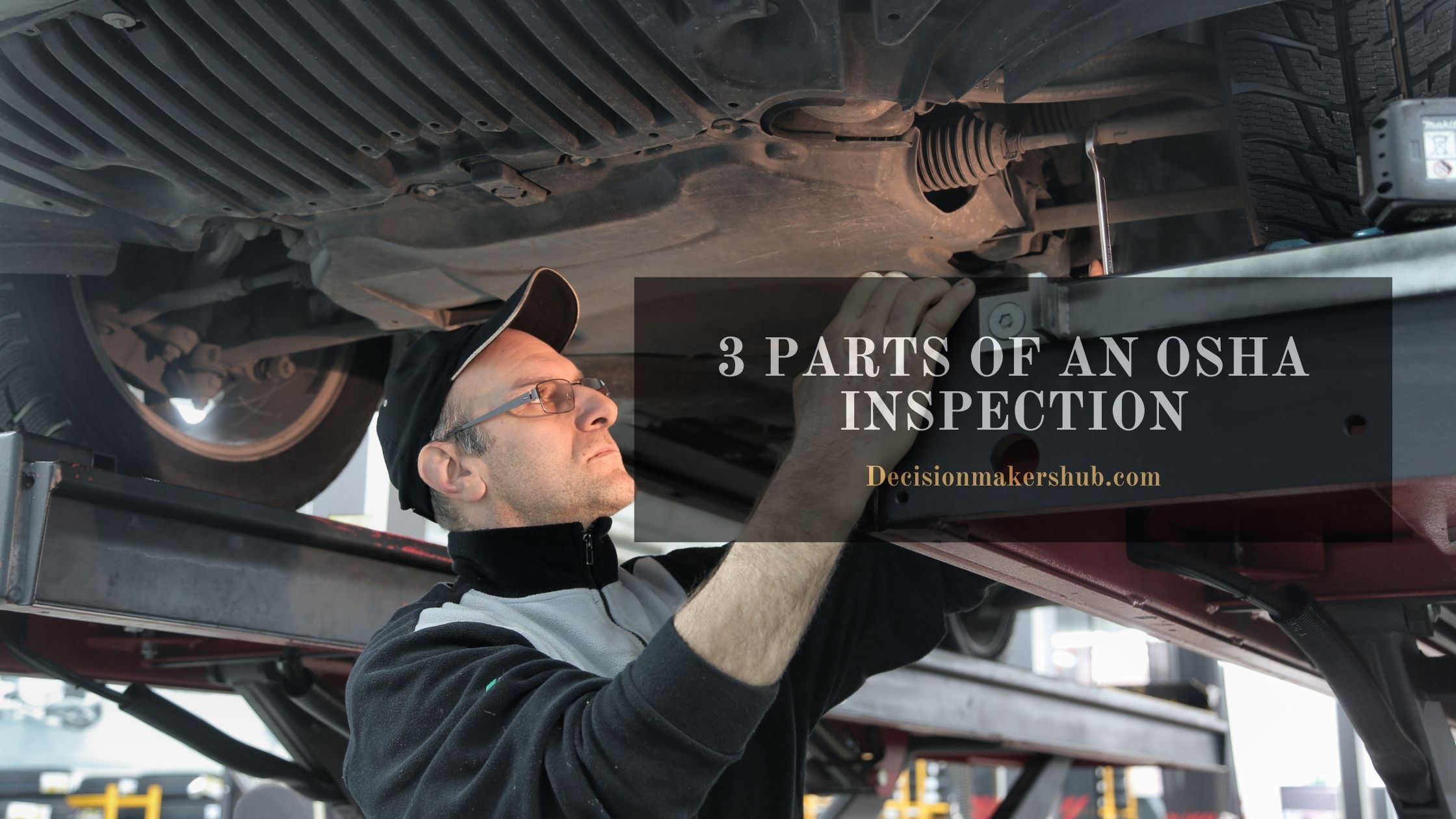 What are the 3 parts of an OSHA inspection?