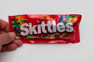 Titanium dioxide was found in Skittle