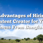 11 Advantages of Hiring a Content Creator for Your Business From Bangladesh