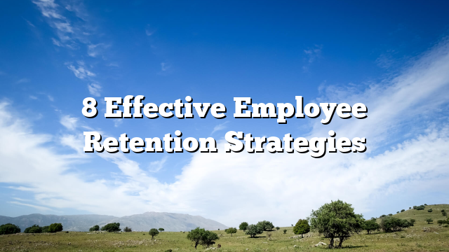 8 Effective Employee  Retention Strategies