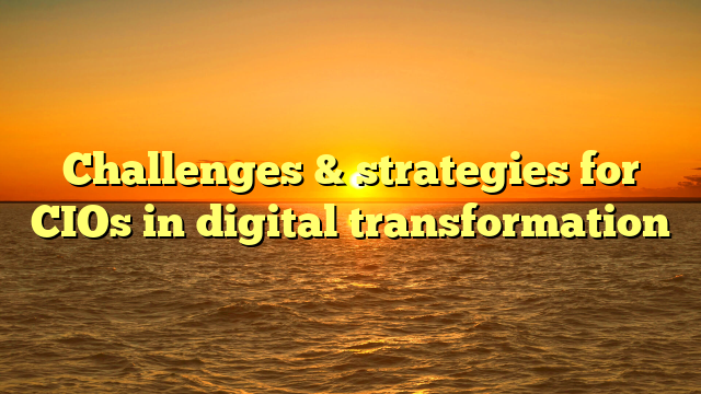 Challenges & strategies for CIOs in digital transformation