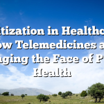 Digitization in Healthcare: How Telemedicines are Changing the Face of Public Health