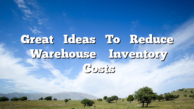 Great‌ ‌Ideas‌ ‌To‌ ‌Reduce‌ ‌Warehouse‌ ‌ Inventory‌ ‌Costs‌