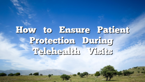 How‌ ‌to‌ ‌Ensure‌ ‌Patient‌ ‌Protection‌ ‌During‌ ‌ Telehealth‌ ‌Visits‌