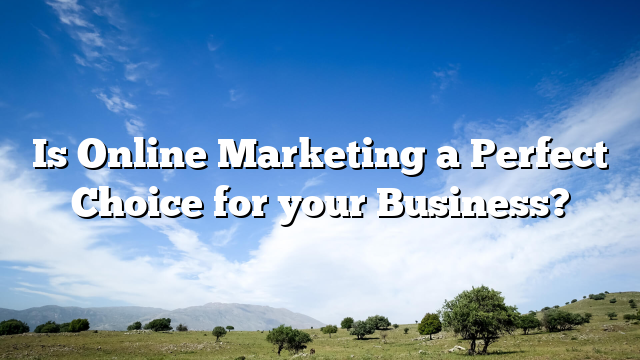 Is Online Marketing a Perfect Choice for your Business?