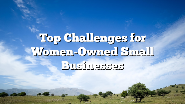 Top Challenges for Women-Owned Small Businesses