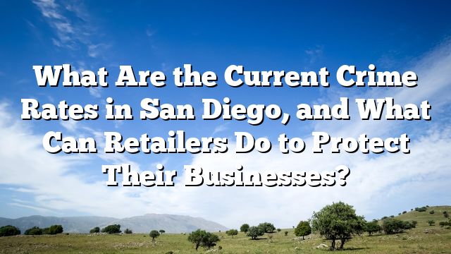 What Are the Current Crime Rates in San Diego, and What Can Retailers Do to Protect Their Businesses?