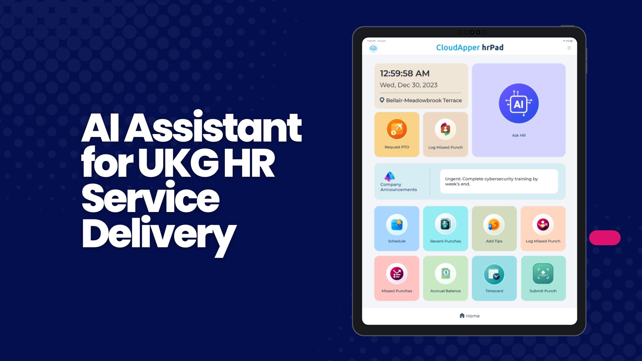 AI Assistant for UKG HR Service Delivery