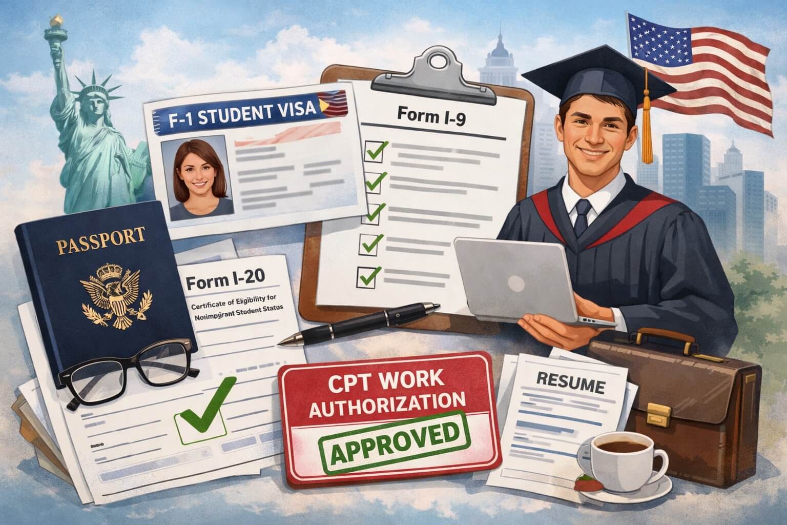 F-1 Student I-9 Verification Guide: Understanding Your Document Options for CPT Employment