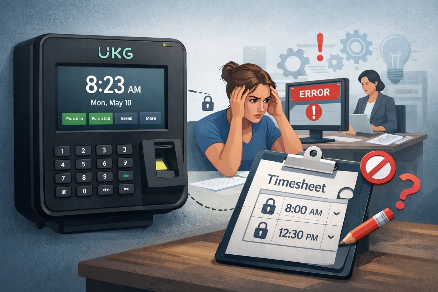The UKG Time Clock Problem: Why Employees Can't Edit Punches and What HR Can Do About It