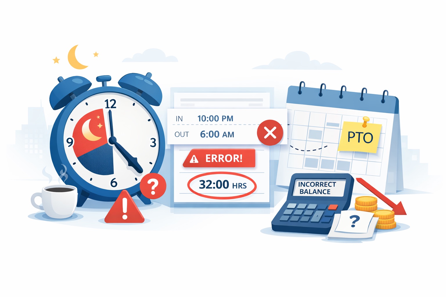 Overnight Shift Problems in Workday Time Tracking and Absence Management: How to Fix Daily Scheduled Hours and Accrual Errors